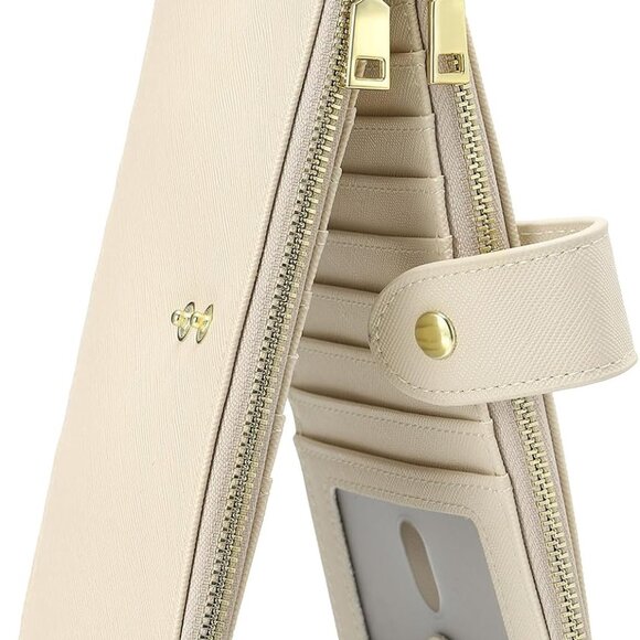 Accessories - Credit Card Wallet Womens Mens PU Leather Slim 16 Slots ID Window Zipper Pocket